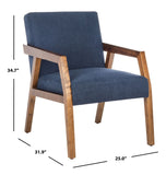 Olyvar Arm Chair Navy Wood ACH4000C