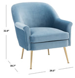 Rodrik Accent Chair Light Blue Wood ACH4005C