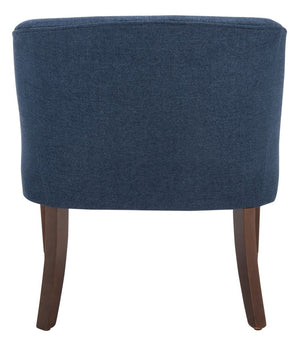 Ibuki Accent Chair Navy Wood ACH4006B
