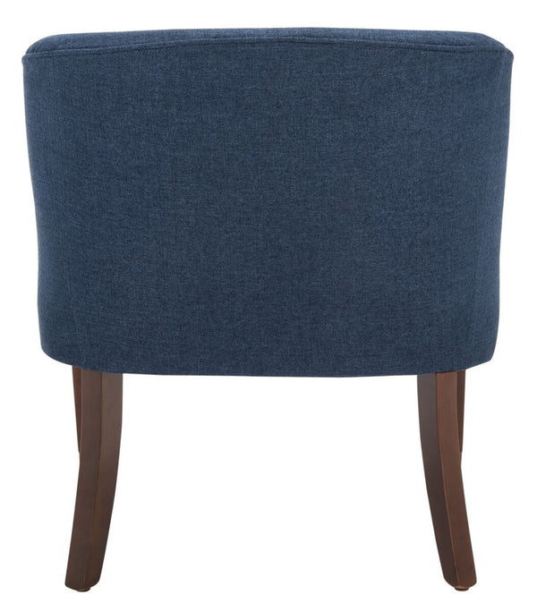 Ibuki Accent Chair Navy Wood ACH4006B
