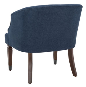 Ibuki Accent Chair Navy Wood ACH4006B
