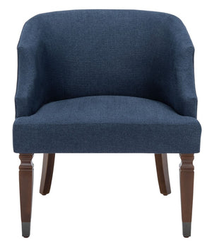 Ibuki Accent Chair Navy Wood ACH4006B