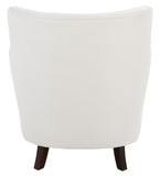 Levin Accent Chair White Wood ACH4008B