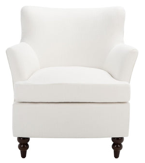 Levin Accent Chair White Wood ACH4008B