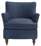 Levin Accent Chair Navy Wood ACH4008C