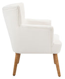 Delfino Accent Chair White Wood ACH4009B