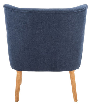 Delfino Accent Chair Navy Wood ACH4009C