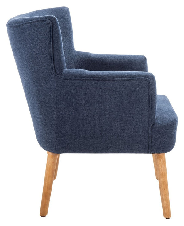 Delfino Accent Chair Navy Wood ACH4009C