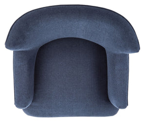 Delfino Accent Chair Navy Wood ACH4009C