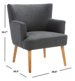 Delfino Accent Chair Dark Grey Wood ACH4009D