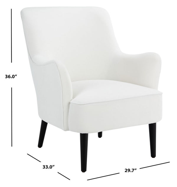 Arlyss Accent Chair White Wood ACH4010B