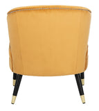 Safavieh Stazia Wingback Accent Chair Marigold Black Wood ACH4502A