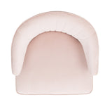 Safavieh Stazia Wingback Accent Chair Pale Pink Black Wood ACH4502B