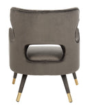 Safavieh Blair Wingback Accent Chair in Shale and Gold ACH4504A 889048634701