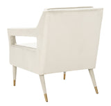 Safavieh Mara Tufted Accent Chair Silver Wood ACH4505D