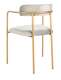 Safavieh - Set of 2 - Camille Side Chair Grey Gold ACH6201A-SET2 889048599192