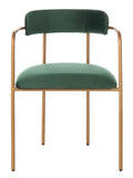 Safavieh - Set of 2 - Camille Side Chair Malachite Green Gold ACH6201C-SET2 889048599185