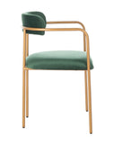 Safavieh - Set of 2 - Camille Side Chair Malachite Green Gold ACH6201C-SET2 889048599185