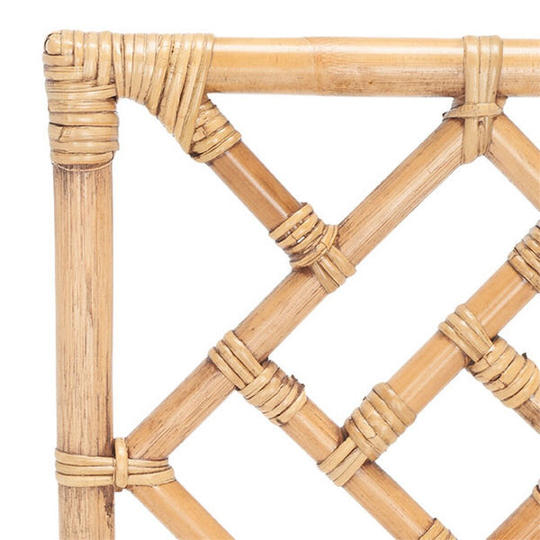 Safavieh Bhumi Accent Chair W/ Cushion -Set Of 2 Brown/White Rattan ACH6509B-SET2