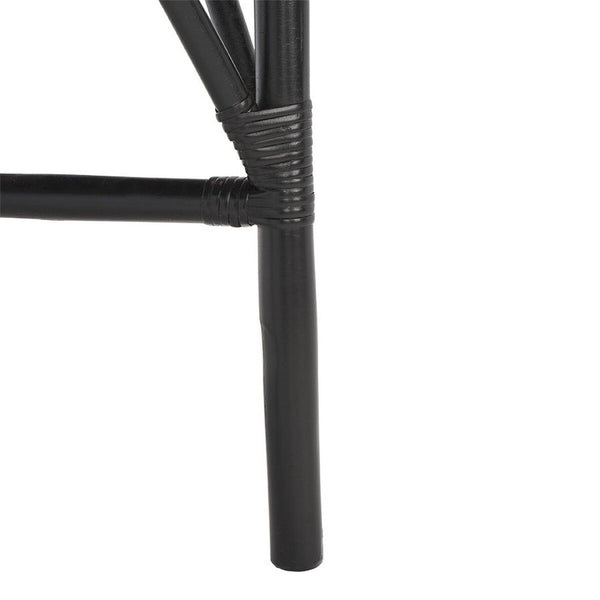 Safavieh Bhumi Accent Chair W/ Cushion -Set Of 2 Black/White Rattan ACH6509C-SET2