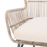 Lenu Rattan Accent Chair W/ Cushion