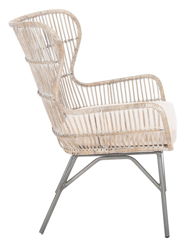 Lenu Rattan Accent Chair W/ Cushion