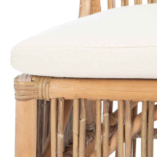 Erika Rattan Accent Chair W/ Cushion - Set of 2