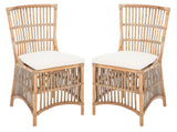 Erika Rattan Accent Chair W/ Cushion - Set of 2