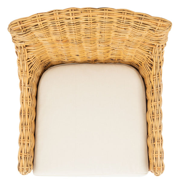 Cristen Rattan Accent Chair W/ Cushion