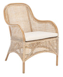 Charlie Rattan Accent Chair W/ Cushion