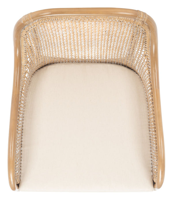 Charlie Rattan Accent Chair W/ Cushion