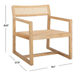 Safavieh Lula Cane Accent Chair Natural Wood ACH9503C
