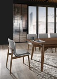 VIG Furniture Modrest Ackley - Modern Walnut and Grey Fabric Dining Chair- Set of 2 VGMAMI-964