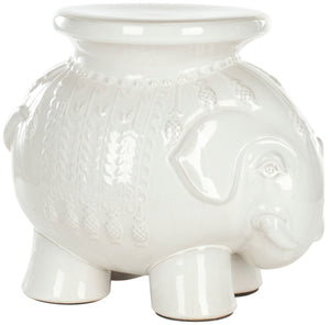 Safavieh Stool Elephant White Ceramic ACS4501A 683726468233 (4533888516141)