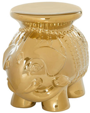 Safavieh Stool Elephant Gold Ceramic ACS4501D 683726468486 (4533888516141)