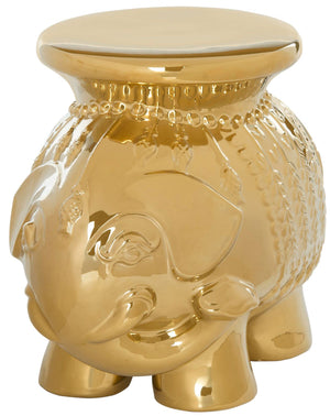 Safavieh Stool Elephant Gold Ceramic ACS4501D 683726468486 (4533888516141)