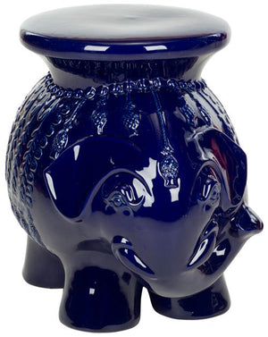 Safavieh Stool Elephant Navy Ceramic ACS4501F 683726421931 (4533888516141)