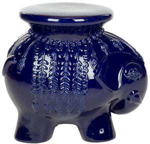 Safavieh Stool Elephant Navy Ceramic ACS4501F 683726421931 (4533888516141)
