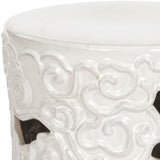 Safavieh Cloud Garden Stool White Ceramic ACS4519A 683726421634 (4536875909165)