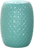 Safavieh Calla Garden Stool Light Blue Ceramic ACS4549C 683726328704