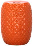 Safavieh Calla Garden Stool Orange Ceramic ACS4549D 683726328728
