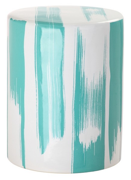 Safavieh Talon Garden Stool Black Ceramic ACS4560A 889048207875