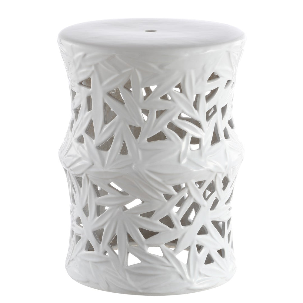 Safavieh Granda Garden Stool in White ACS4573A