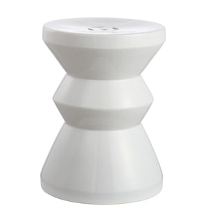 Safavieh Larsa Garden Stool in White ACS4576B