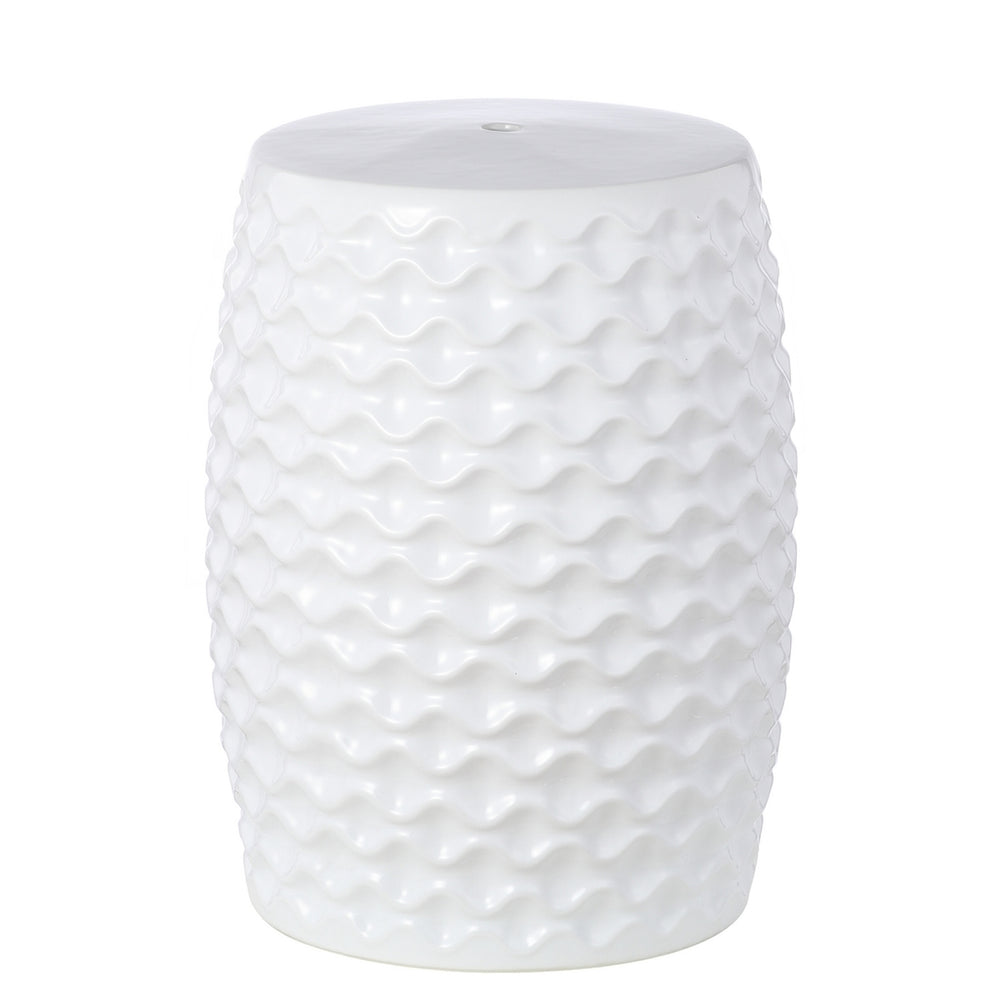 Safavieh Randon Garden Stool in White ACS4579A