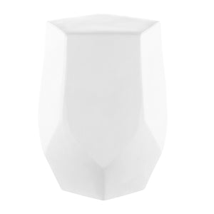 Safavieh Cleonia, 17.75 Inch, White, Ceramic Garden Stool​ White Ceramic ACS4596A