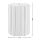 Safavieh Tulett, 18 Inch, White, Ceramic Garden Stool​ White Ceramic ACS4600A