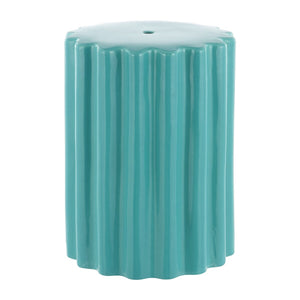 Safavieh Tulett, 18 Inch, Robin'S Egg Blue, Ceramic Garden Stool​ Robins Egg Blue Ceramic ACS4600B