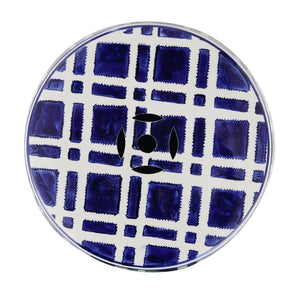 Safavieh Eytan, 18.25 Inch, Navy/White, Ceramic Garden Stool ​ Navy / White Ceramic ACS4602A