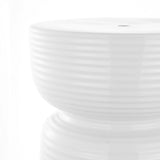 Safavieh Johari, 17.5 Inch, White, Ceramic Garden Stool ​ White Ceramic ACS4605A